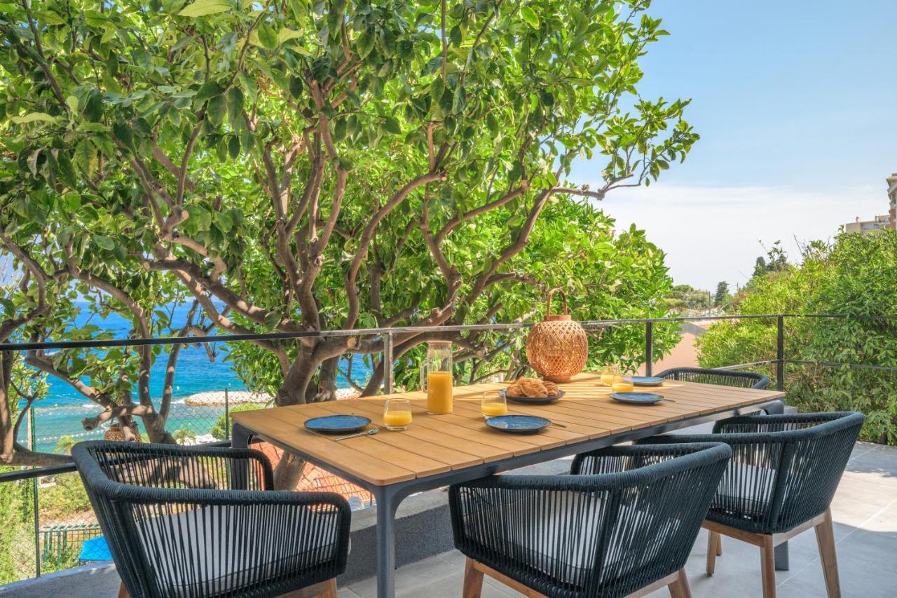 Proche Monaco, Vue Mer, Acces Plage Et Jardin Privatif Saint-Antoine  Екстер'єр фото
