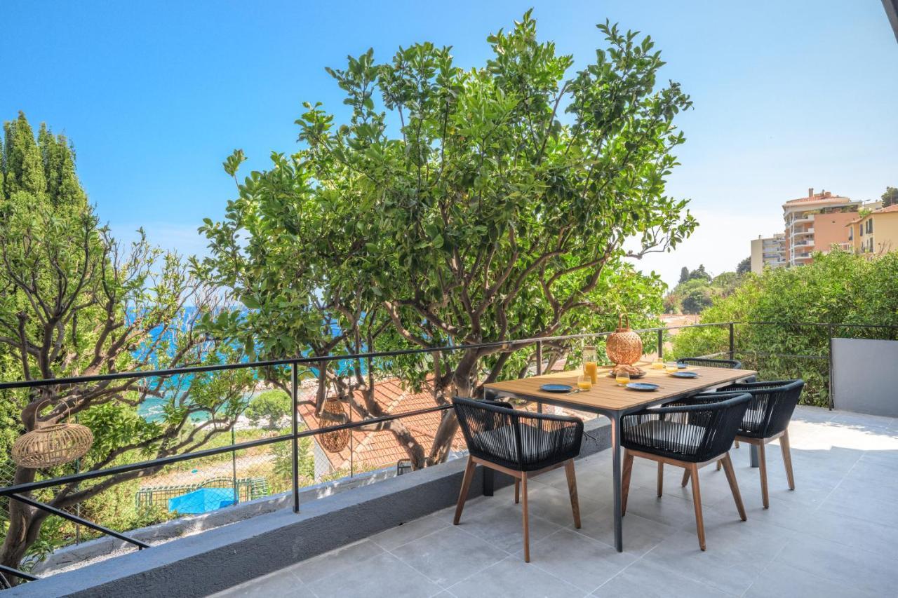 Proche Monaco, Vue Mer, Acces Plage Et Jardin Privatif Saint-Antoine  Екстер'єр фото